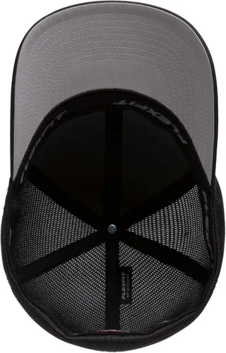 Vista 6 de Flexfit Melange Unipanel Trucker Cap Negro