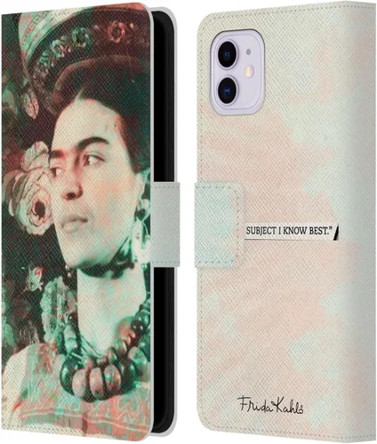 Vista 12 de Head Case Designs Officially Licensed Frida Kahlo Floral Portraits and Quotes Leather Wallet Case Compatible with Apple iPhone 11