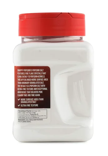 Vista 5 de Snappy White Popcorn Salt and Buttery - Sal de palomitas de maíz con sabor a mantequilla, 18 onzas, paquete de 2