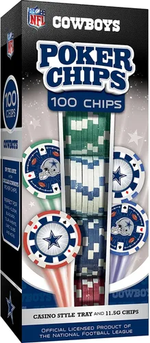 Vista 16 de Masterpieces Casino - NFL Buffalo Bills - Juego de fichas de póquer de alta calidad de 100 piezas con bandeja