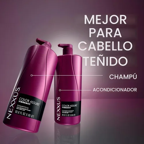 Vista 12 de Nexxus Color Assure Acondicionador con ProteinFusion, Para Cabello Teñido, 33.8 oz