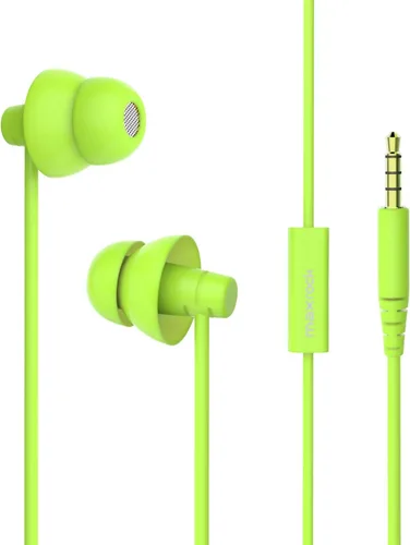 Vista 13 de MAXROCK (TM) Audífonos para Dormir Totalmente Suaves de Silicona con Tapones para los Oídos y Micrófono para Celulares, Tabletas y Conector de 3,5