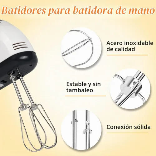 Vista 6 de Batidores de mano para Kitchenaid, W10490648, accesorios para batidores, compatibles con batidora de mano KitchenAid KHM2B AP5644233 PS4082859