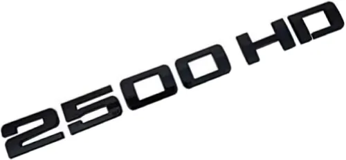 Vista 2 de 2 insignias de calcomanías 3D de 2500HD 2500HD (negro)