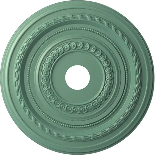 Vista 144 de Ekena Millwork CMP10CO Cole Medallón de techo de PVC termoformado (se adapta a toldos de hasta 4 1/4"), 10 "OD x 3 1/2" ID x 3/4" P
