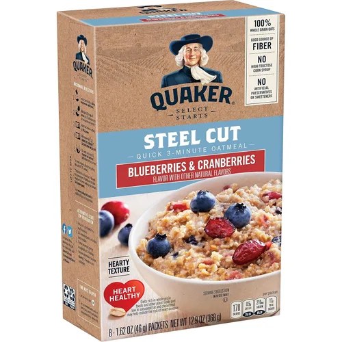 Vista 8 de Quaker, Avena instantánea sin gluten, arce y azúcar morena, 8