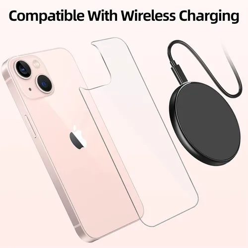 Vista 6 de [Paquete de 2] Protector de pantalla trasera para iPhone 13 para iPhone 13, protector de pantalla de vidrio templado antiarañazos y burbujas