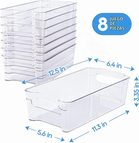Vista 3 de JollyPack Contenedores de almacenamiento de plástico transparente, paquete