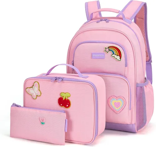 Vista 28 de mommore Juego de mochila para niños y niñas de 4 a 8 años A-dinosaurio