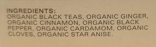 Vista 2 de Tazo Té negro orgánico Chai - 20 bolsas de té