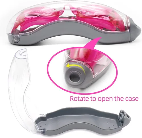 Vista 6 de Gafas de natación transparentes antivaho profesionales para gafas de natación para adultos, hombres y mujeres