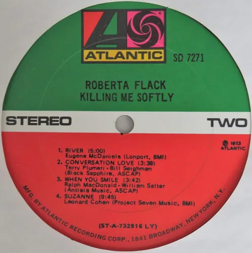 Vista 5 de ROBERTA FLACK KILLING ME SOFTLY vinyl record