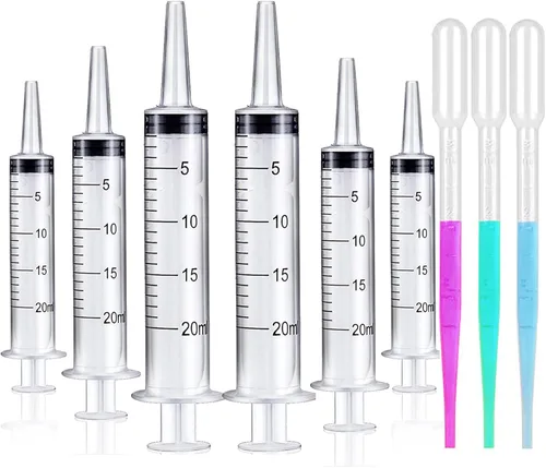 Vista 13 de Jeringa de 1ml sin aguja - 1 ml Jeringas pequeñas de plástico estériles empaquetadas individualmente con tapa para estudiantes de medicina