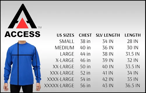 Vista 3 de Access - Camiseta térmica de manga larga de peso pesado para hombre
