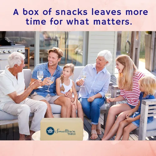 Vista 7 de 100 Count Snacks Variety Pack Gift Box- Huge Snack Care Package- Delicious Individually Wrapped Snack Box for Adults, Kids, College Students
