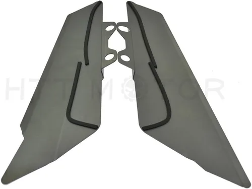 Vista 5 de XKMT Grupo 2X Tanque de combustible lateral protector decorativo para Kawasaki Z900 2017 Titanium