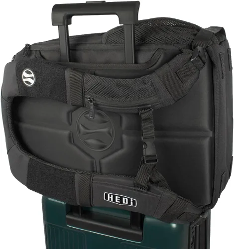 Vista 6 de HEDi HEDiGEAR Backpack SUMMIT (Black) – Large 23L Backpack with Hook & Loop Panels for Patches, Durable 1000 D Nylon and Multiple Pocket Storage for