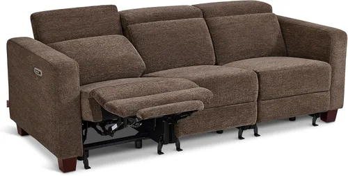 Vista 12 de MCombo Sofá Reclinable de 88.6'', Sofá Reclinable Eléctrico Wall Hugger con Reposacabezas Ajustable, Puertos de Carga USB A y C, Patas de Madera