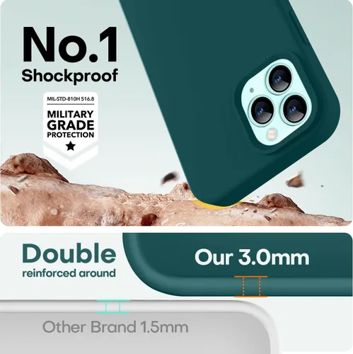 Vista 160 de LOVE 3000 Diseñada para Funda iPhone Air, Silicona Premium [Compatible con Magsafe][Forro de Microfibra Suave Anti-Rayones] Funda Protectora
