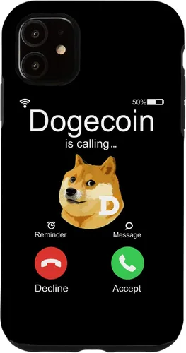 Vista 6 de iPhone 12 mini Dogecoin is Calling Funny Crypto Doge Coin Dog Meme Estuche de regalo