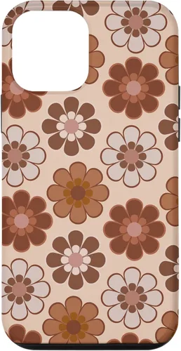 Vista 16 de 70s Retro Floral Pattern in Brown, Tan and Camel Case for iPhone 17