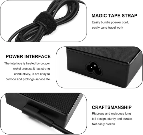 Vista 5 de Cargador de 90 W compatible con cable de alimentación Asus Monitor Rog Strix PG279Q PG279 PG279QZ XG27UQ PG259QN TUF Gaming VG27AQ VG32VQR VG35VQ
