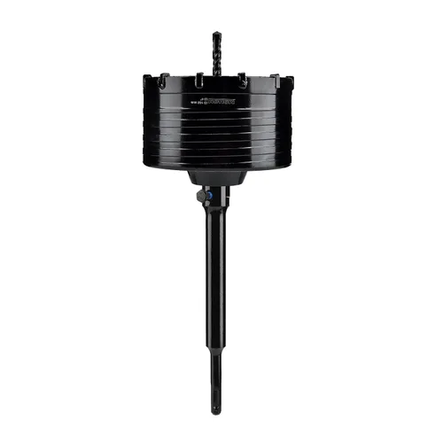 Vista 12 de Mollom Sierra perforadora para hormigón SDS Plus de 8.661 in, cortador de agujeros de alta resistencia con broca de posición central de 4.331 in