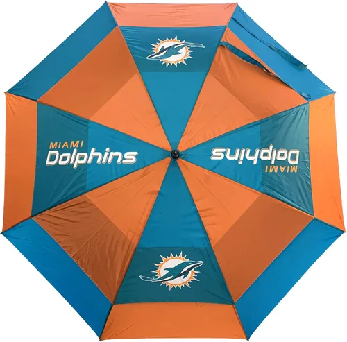 Vista 24 de Team Golf NFL San Francisco 49ers - Paraguas de golf de 62 pulgadas con funda protectora, diseño de protección contra el viento de doble toldo