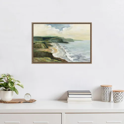 Vista 6 de Amanti Art Lienzo enmarcado para pared, 16 x 23 pulgadas, Costa irlandesa de Silvia Vassileva, lienzo enmarcado para pared, obras de arte