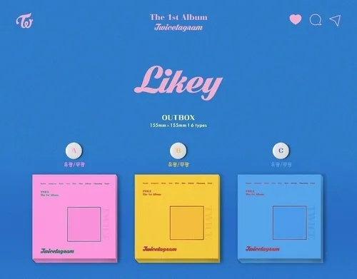 Vista 2 de TWICE TWICETAGRAM 1st Album 3 VER SET CDPhotoBookStickerCard K-POP SEALEDTRACKING CODE
