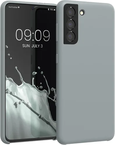 Vista 110 de kwmobile Funda compatible con Samsung Galaxy S9 - Funda de silicona TPU con acabado suave - Blue Reef