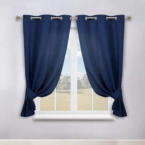 Vista 128 de Superior Cortinas Opacas, Oscurecimiento de Habitación, Dormitorio, Cortinas, Cocina, Acentos de Ventana de Sala de Estar, Bloqueo Solar, Térmico