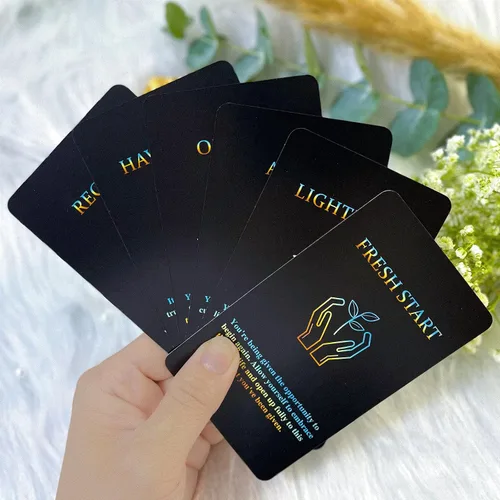 Vista 2 de Mazo de Cartas del Oráculo de la Vida sishui, Cartas del Oráculo de la Información Mental, Cartas del Oráculo para Principiantes, Respuestas