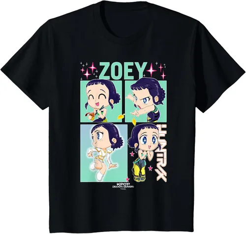 Vista 43 de Kpop Demon Hunters Zoey Camiseta Oficialmente Autorizada