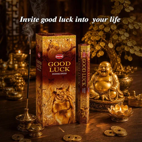 Vista 6 de Good Luck - Caja de seis tubos de 0.71 oz - HEM Incense