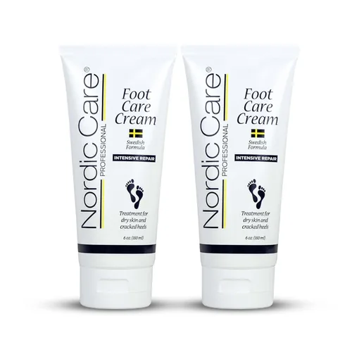 Vista 10 de Nordic Care Crema para el cuidado de pies, 6 onzas. Loción para pies agrietados y secos Para pies secos, talones agrietados y eliminación