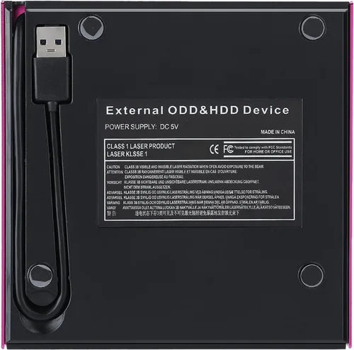Vista 7 de Cuifati USB 3.0 Grabador externo de CD de DVD, reproductor de lector de aleación de aluminio, Plug and Play Slim Drive para PC Laptop Desktop