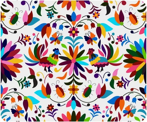 Vista 3 de Nicokee - Alfombrilla de mouse para juegos de acuarela con diseño de mármol, seda blanca, azul, lila, turquesa, abstracta, para computadora MP-0001