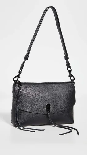 Vista 2 de Rebecca Minkoff Darren - Bolso de hombro con cremallera superior para mujer, bolso de cuero versátil para mujer, bolso cruzado para mujer, bolso
