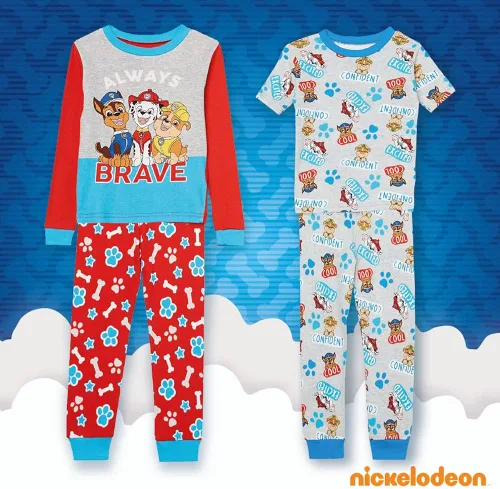 Vista 4 de Nickelodeon Boys' Paw Patrol 6-Piece Snug-fit Cotton Pajamas Set
