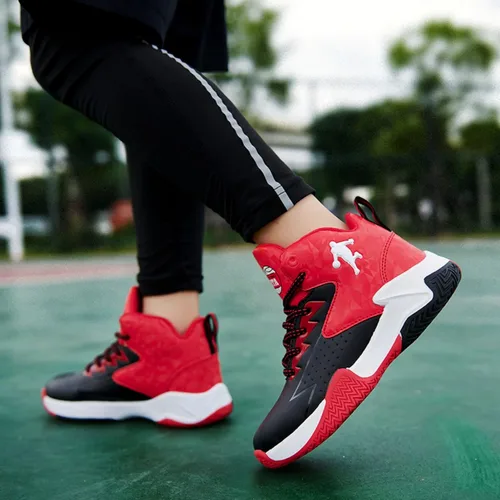 Vista 5 de Nuevos zapatos de baloncesto deportivos antideslizantes para niños