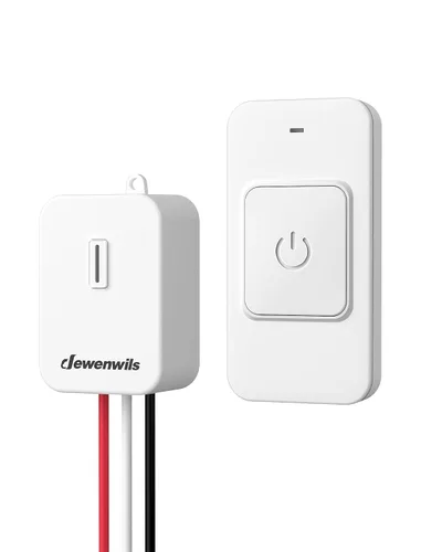 Vista 11 de DEWENWILS Interruptor de luz remoto inalámbrico, kit de interruptor de pared inalámbrico expandible, sin cableado, sin WiFi, rango RF de 100 pies