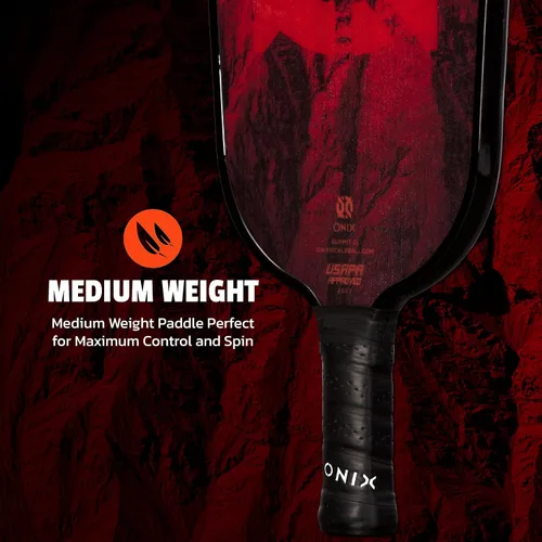 Vista 6 de ONIX Summit C1 - Pala de pickleball de peso medio de largo alcance ONIX Composite Summit C1 - Rojo