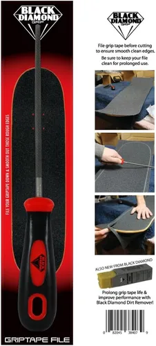Vista 2 de Black Diamond Grip Cinta Archivo Skateboard Grip Cinta Aplicación Herramienta de Skate