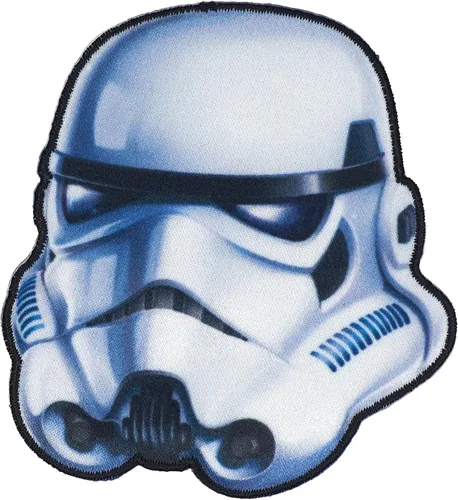 Vista 2 de Simplicity Star Wars Stormtrooper Parche termoadhesivo para ropa, chaquetas y mochilas, 3 pulgadas de ancho x 3.25 pulgadas de alto, multicolor