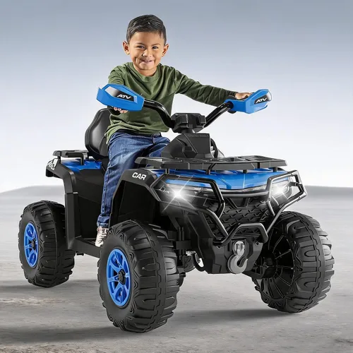Vista 12 de 12V Kids ATV Ride on Toy with Remote ControlElectric 4 Wheeler for Kids 3-8 Black