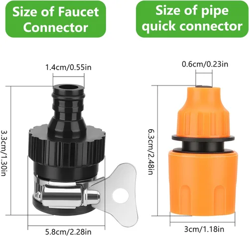Vista 3 de Conector de grifo para uso de lavadora a presión portátil inalámbrica, grifo que proporciona agua para limpieza de piso, pared y valla de coche