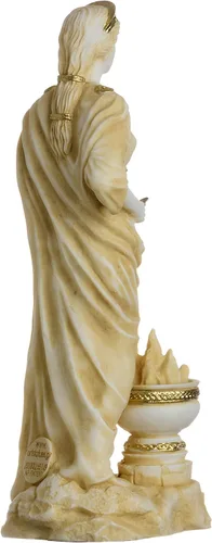 Vista 6 de BEAUTIFUL GREEK STATUES Hestia Goddess of The Hearth, Home Family y The State Statue - Tono dorado de 6.69 pulgadas