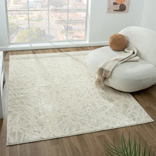 Vista 9 de LUXE WEAVERS Alfombra geométrica de 2 x 3 pulgadas, diseño geométrico de líneas abstractas modernas