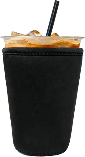 Vista 64 de Fundas de neopreno reutilizables aisladas para café helado, fundas para tazas de café helado, fundas para bebidas heladas y calientes